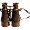 Antique Vibes Binocolo nautico con cinturino in pelle bella finitura decorativa vintage migliore regalo di anniversario/compleanno per lui/lei ottone e grigio