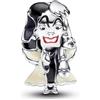 PANDORA Disney Villains Cruella De Vil sterling silver charm with black, red and beige enamel