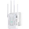Luminstem U81 Ripetitore WiFi Potente per Casa, Amplificatore Segnale WiFi 300Mbps con 4 Antenne, 2 Porte Ethernet, Modalità AP/Repeater/Router, Segnale Stabile, Compatibile con Tutti i Box Internet