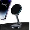 DMJWAN Porta telefono magnetico per auto, [Aggiorna 10 potenti magneti] Porta telefono universale per cruscotto adatto a tutti gli smartphone [Rotazione a 360°]