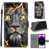 TOMYOU Cover per iPhone 14 Pro Max, leone | Antiurto Protettiva Portafoglio, Slot per Schede, Magnetica, Custodia in Pelle PU, Libro Flip,Funzione Stand