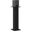 vidaXL Luidspreker standaards 2 st Zwart Eiken 30 x 30 x 95 cm