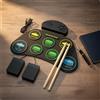 Batteria Elettronica da Tavolo Portatile Drum Pad Set Compatto per Casa,