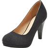 Lizoleor Scarpe Tacco Alto Senza Chiusura Sposa Matrimonio Sequin