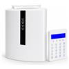 GASIASHOP SRL DEFCON X CENTRALE ALLARME IP/GSM 4G WIRELESS E FILARE CON GESTIONE DA APP LAN/GPRS 8 AREE TASTIERA TOUCH