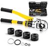 Proster Pinza Idraulica a Pressione 8 Tonnellate con Matrici TH16 TH20 TH26 TH32 Pinza Crimpare Per Tubi con Testa Girevole a 360° Multistrato Alluminio PEX PB con Scatola e Impugnatura Ergonomica