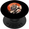 Vintage Great Dane Dog Aesthetic Japanes Arte minimalista giapponese anni '70 Retro Space Great Dane Dog Owner PopSockets PopGrip Adesivo