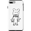 Cute Scary Bear Monster Halloween Appare Custodia per iPhone 7 Plus/8 Plus Simpatico mostro orso spaventoso con mantello Halloween