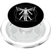 Retro Band Player Snare Drum Tees Rullante Banda Marching Band Da Vinci Batterista Vintage PopSockets PopGrip per MagSafe