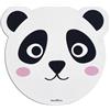 BACK2FUN - Tappetino per mouse, antiscivolo, accessorio da scrivania, dimensioni 216 x 200 mm, materiale poliestere per scorrimento morbido, base in gomma per presa salda, Mousepad design Panda