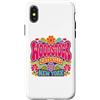 Utopia Sport New York Shop Custodia per iPhone X/XS Stampa Woodstock Catskills New York Groovy Shamrock