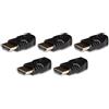 LINK LKADAT5405 - Confezione 5 Pezzi Adattatore HDMI® Maschio a Micro HDMI® "D" Femmina - Convertitore Video Full HD 1080p per Fotocamere, Tablet, PC e Monitor
