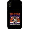Halloween Raccoon Night Fun Custodia per iPhone X/XS Dolcetto O scherzetto procione doppio percorso strategia Halloween