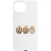Preppy Leopard Vibes Custodia per iPhone 15 Plus Preppy Leopard Apple Bow Coquette Insegnante di ritorno a scuola
