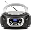 Trevi CMP 510 DAB Stereo Portatile con Radio Digitale DAB e FM RDS, Lettore CD, USB, AUX-IN, Display ad Alta Leggibilità, Antenna Telescopica Orientabile, Nero