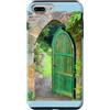 YOUHAVEALIFE Fantasy Cottage Decor Custodia per iPhone 7 Plus/8 Plus Stampa ad arco in pietra Cottagecore, decoro Fantasy Cottage