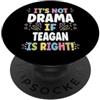 Custom T-shirt With TEAGAN Name Birthday TEAGAN Personalized Women's Gift Custom TEAGAN PopSockets PopGrip Adesivo