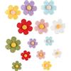 Fonyiunce 14 pezzi Magneti Frigorifero 3D a Forma di Fiore Carino 7 Colori, due Dimensioni Floreali per Lavagna, Frigorifero, Cucina, Ufficio e Aula
