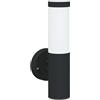 vidaXL Buiten Wandlamp Zwart 15 x 7,5 x 33 cm