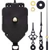 Hicarer Meccanismo di Movimento per Orologio a Pendolo Quarzo, Asta 2 cm | Meccanismo per Orologio da Parete, Kit DIY, Facile da Montare, Lunghezza Asta 2 cm