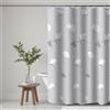 KAIMEIYU Tenda da Doccia in Poliestere Tenda da Bagno in Tessuto Lavabile in Lavatrice con 12 Anelli Impermeabile 180X180CM Grigio
