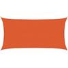 vidaXL Vela Parasole 160 g/m² Rettangolare Arancione 3x6 m in HDPE