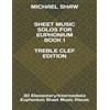 Michael Shaw Sheet Music Solos For Euphonium Book 1 Treble Clef Edit (Tascabile)
