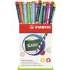 STABILO - Matita Ergonomica triangolare - EASYgraph | Set da 36 (6 per Mancini, 30 per Destrimani), in 5 colori diversi, Gradazione HB
