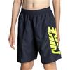 Nike Nike Swim Breaker Cutout Swoos 7 Volley Short Black Swim Trunks Unisex - Adulto