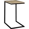 WELL HOME MOBILIARIO & DECORACIÓN Well Home - Estremità del divano in metallo nero e legno