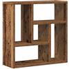 vidaXL Wandschap 45x16x45 cm bewerkt hout oud houtkleurig