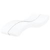 vidaXL Schuimmatras hardheid H2 H3 90x220 cm wit
