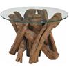 vidaXL Salontafel 60 cm massief teak drijfhout