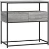 vidaXL Tavolino Consolle Grigio Sonoma 75x40x75 cm Legno Multistrato