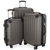 Hauptstadtkoffer Spree - 3Er Koffer, Tsa, (S, M L), Set di Valigie, 75 Cm, 259 Liters, Nero (Graphite)