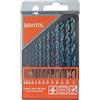 HIDOTOL Set di 13 punte elicoidali per trapano in cobalto con rivestimento blu, M35 HSS, 1/16-1/4, per metallo temprato, acciaio inossidabile, ghisa, plastica e legno