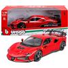 Burago Bburago - Ferrari SF90XX Stradale 2024, Modellino Auto in Scala 1:18, Supercar Estrema Rossa con Porte, Cofano Motore e Bagagliaio Apribili, Replica Dettagliata, Licenza Ferrari, Età 36+ Mesi