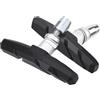 KUAWDON 2 Pezzi pastiglie Freno per Bicicletta V Scarpe di attrito in Gomma con Supporto per Bici da Strada MTB Accessorio per Blocchi Freno a cerchione Muto(Black 2pcs)