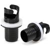 Savento 2 adattatori per valvole per gommoni, adattatori per pompa SUP, accessori per tavola da surf, a prova di perdite, per kayak, riutilizzabili, colore nero