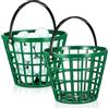 UPKOCH 2 Pezzi Cesto Portapalline da Golf in Plastica Verde, Contenitore Multiuso per 50 Palline, per Raccogliere Palline da Golf Durante Gioco All'aperto