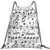 Yyoretp Zaino con coulisse con stampa note musicali per sport, palestra, spiaggia, danza, yoga, borsa da donna e uomo