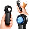 Winwj Ventilatore a mano con funzione di raffreddamento, mini ventilatore portatile 20000 RPM ad alta velocità, batteria con autonomia di 20,5 ore, 4 velocità, ventilatore USB ricaricabile, piccolo