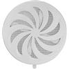 MKK Griglia di ventilazione T 95, Ø 100 mm, 10 cm, rotonda, bianca, chiudibile, in plastica, zanzariera, griglia di protezione dagli insetti, griglia di chiusura, griglia di ventilazione, per far entrare e uscire aria, griglia, ventilazione
