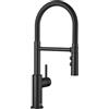 BLANCO 525793 CATRIS-S Flexo, rubinetto da cucina in nero opaco, miscelatore da cucina, alta pressione