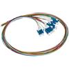 LINK LKLC12PTS - Set 12 Cavi Pigtail Fibra Ottica LC Singlemode Simplex 2M - Colorati per Reti FTTH, Patch Panel e Splicing, Alta Qualità Trasmissione Dati