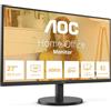 AOC Monitor U27B3M 27 pollici 3840x2160, UHD, 60Hz, VA Panel, 4ms GtG, (HDMI2x 2.0 DP 1x 1.4) HDR10, Nero