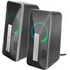 Speedlink LAVEL Illuminated Stereo Speaker, alimentato tramite USB, Bluetooth, nero