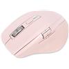 INFINMIND Mouse Bluetooth Senza Fili con Smart Flying Scroll, Rotellina ergonomica per il pollice, silenzioso per 3 dispositivi - Compatibile con Windows/Mac OS/Chrome/Android (Rosa)