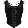 Scarlet Darkness Corsetto rinascimentale da donna, vintage, con lacci, in velluto