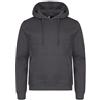 CliQue Felpa con cappuccio unisex per adulti Miami, Grigio metallo, L